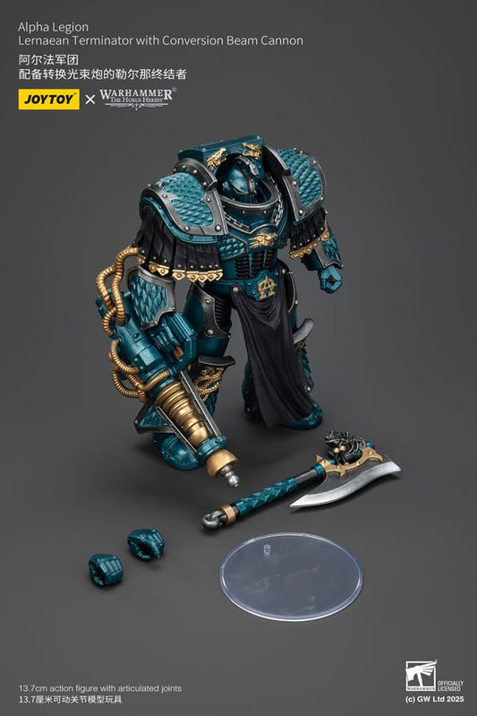 Warhammer The Horus Heresy Actionfigur Alpha Legion Lernaean Terminator with Conversion Beam Cannon 20 cm Image 2