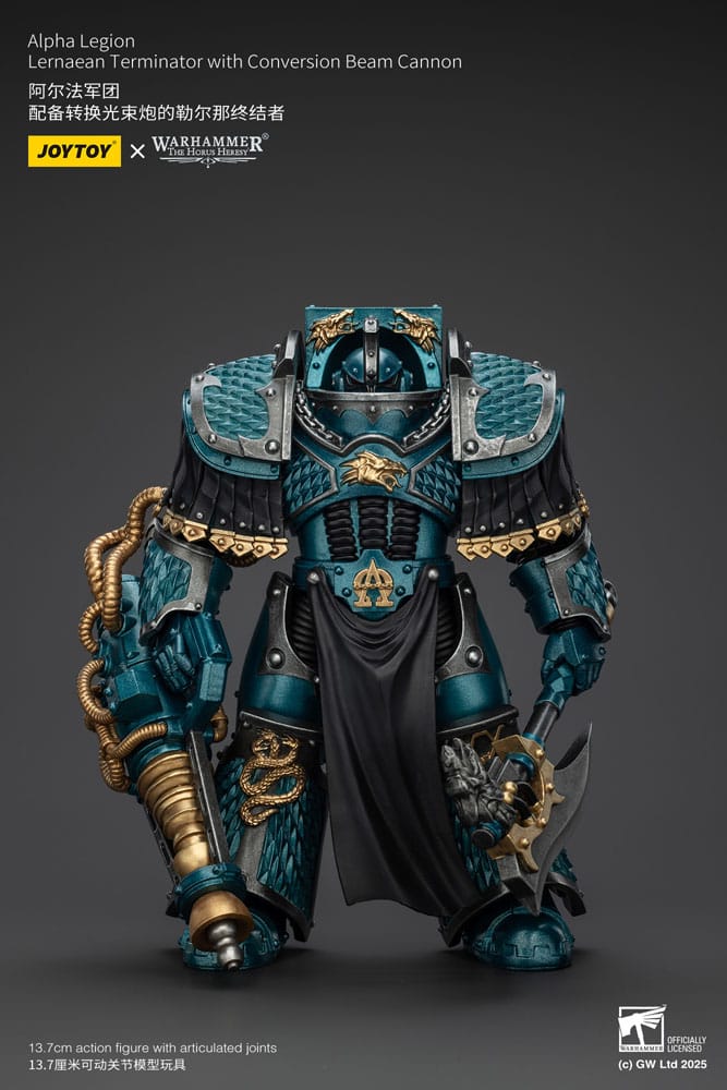 Warhammer The Horus Heresy Actionfigur Alpha Legion Lernaean Terminator with Conversion Beam Cannon 20 cm Image 3