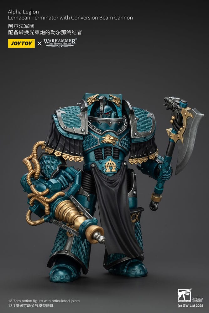 Warhammer The Horus Heresy Actionfigur Alpha Legion Lernaean Terminator with Conversion Beam Cannon 20 cm Image 4