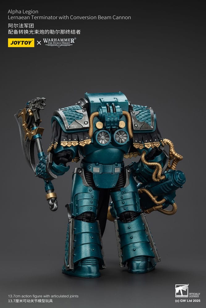 Warhammer The Horus Heresy Actionfigur Alpha Legion Lernaean Terminator with Conversion Beam Cannon 20 cm Image 5