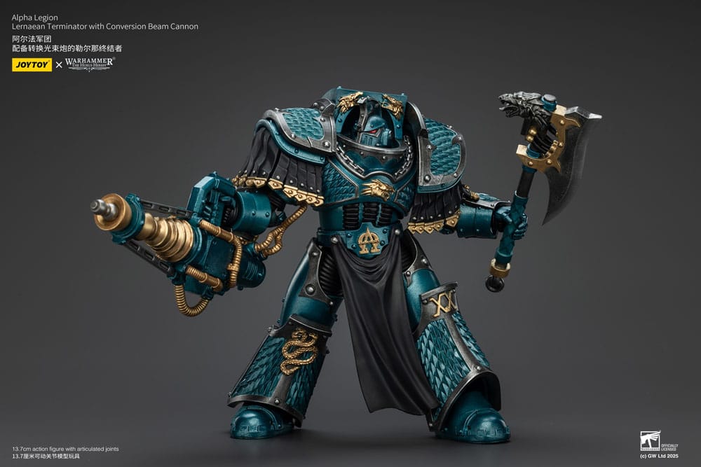 Warhammer The Horus Heresy Actionfigur Alpha Legion Lernaean Terminator with Conversion Beam Cannon 20 cm Image 6