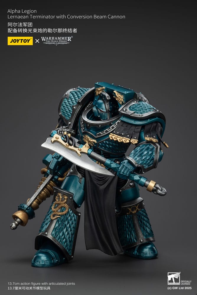Warhammer The Horus Heresy Actionfigur Alpha Legion Lernaean Terminator with Conversion Beam Cannon 20 cm Image 7