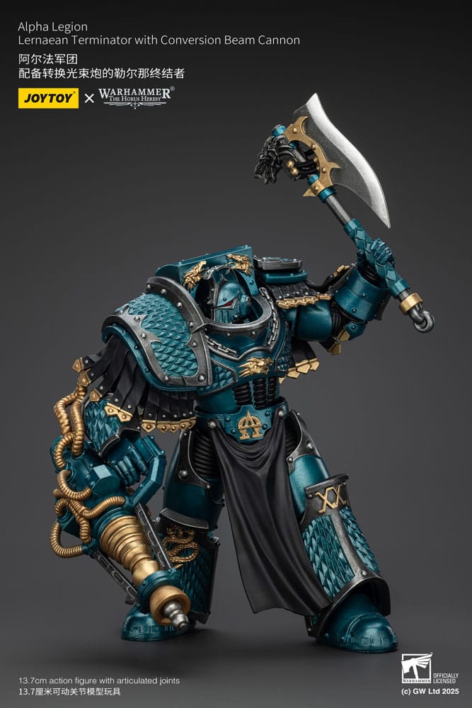 Warhammer The Horus Heresy Actionfigur Alpha Legion Lernaean Terminator with Conversion Beam Cannon 20 cm Image 8