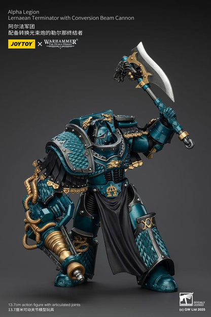 Warhammer The Horus Heresy Actionfigur Alpha Legion Lernaean Terminator with Conversion Beam Cannon 20 cm Image 8