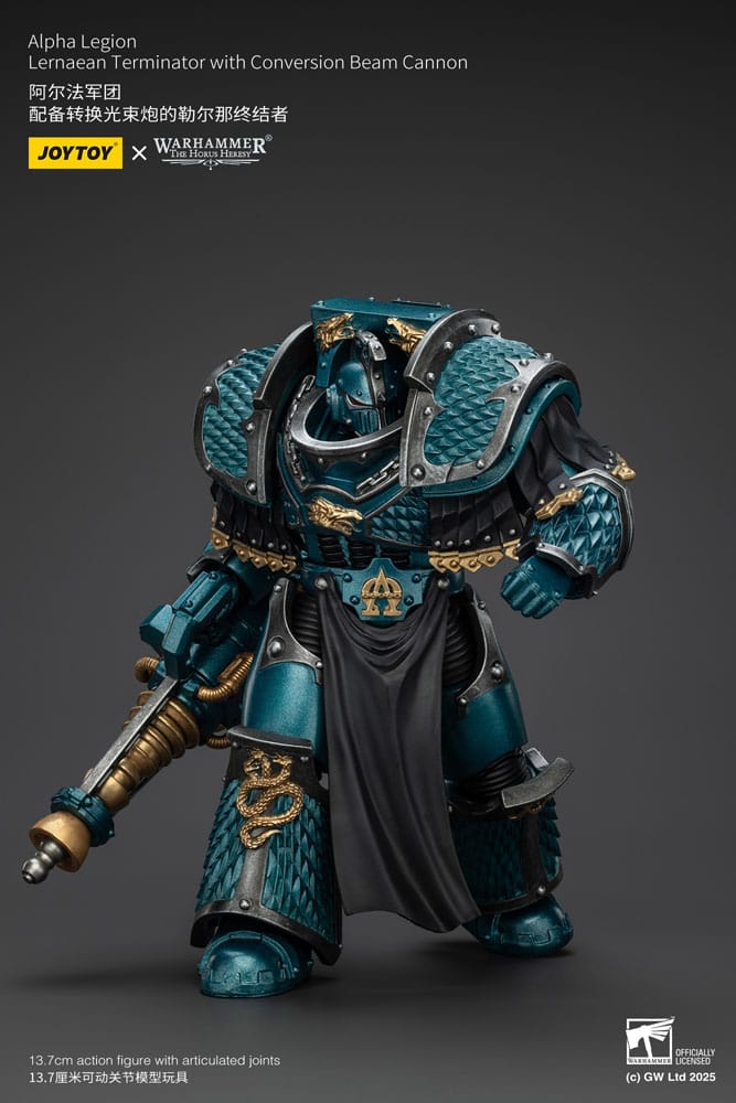 Warhammer The Horus Heresy Actionfigur Alpha Legion Lernaean Terminator with Conversion Beam Cannon 20 cm Image 9