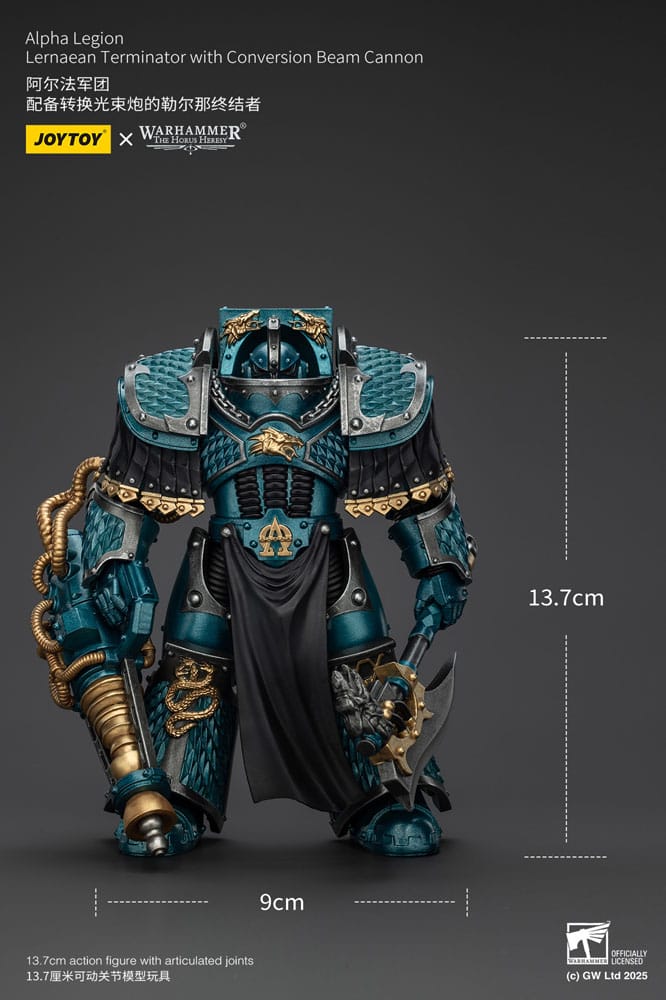 Warhammer The Horus Heresy Actionfigur Alpha Legion Lernaean Terminator with Conversion Beam Cannon 20 cm Image 10