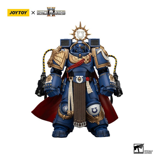 Warhammer 40k Actionfigur Ultramarines Marneus Calgar Chapter Master with MKX Gravis Armour and Gauntlets of Ultramar 20 cm Image 1