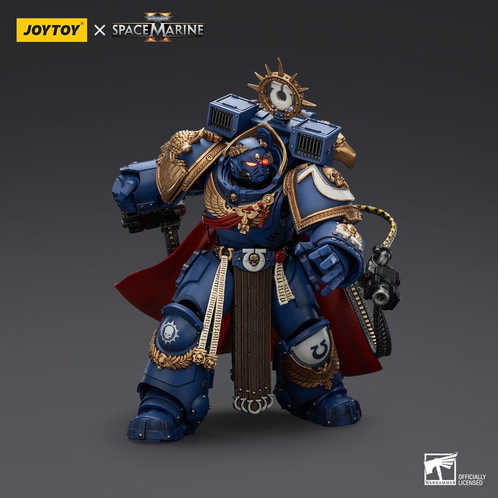 Warhammer 40k Actionfigur Ultramarines Marneus Calgar Chapter Master with MKX Gravis Armour and Gauntlets of Ultramar 20 cm Image 5