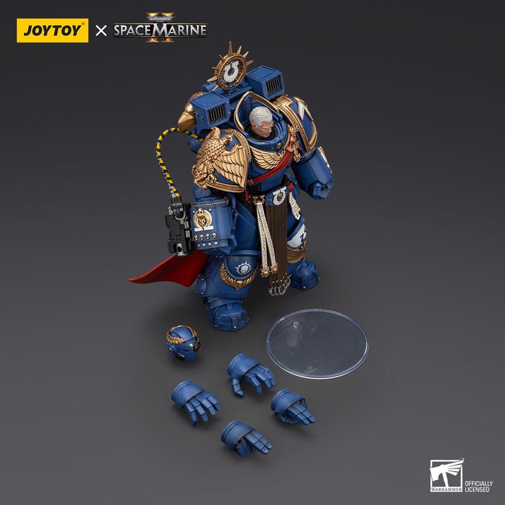 Warhammer 40k Actionfigur Ultramarines Marneus Calgar Chapter Master with MKX Gravis Armour and Gauntlets of Ultramar 20 cm Image 6
