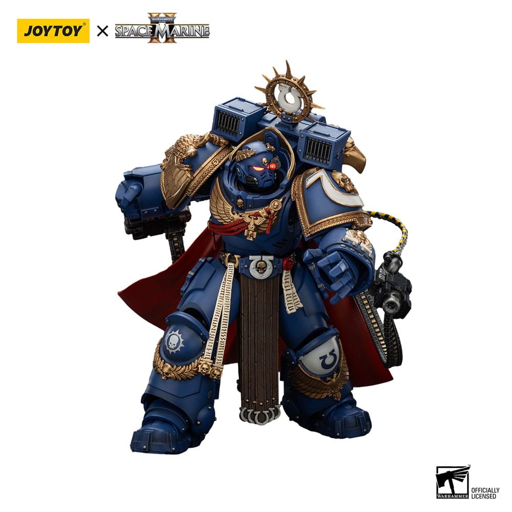 Warhammer 40k Actionfigur Ultramarines Marneus Calgar Chapter Master with MKX Gravis Armour and Gauntlets of Ultramar 20 cm Image 9