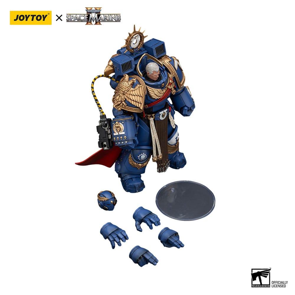 Warhammer 40k Actionfigur Ultramarines Marneus Calgar Chapter Master with MKX Gravis Armour and Gauntlets of Ultramar 20 cm Image 10