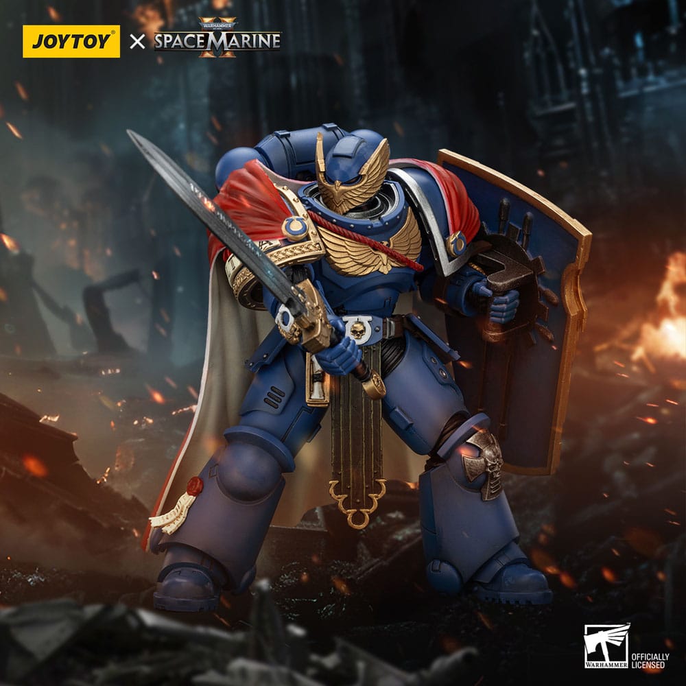 Warhammer 40k Actionfigur Ultramarines Victrix Honour Guardwith Storm Shield And Power Sword 20 cm Image 11