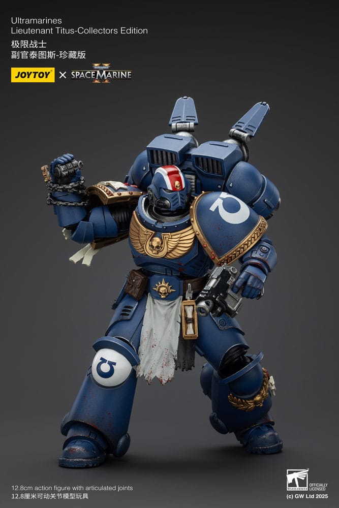 Warhammer 40,000: Space Marine 2 Actionfigur Ultramarines Lieutenant Titus Collectors Edition 13 cm Image 3