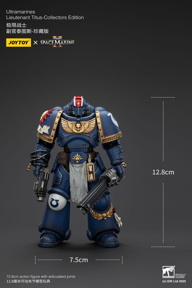 Warhammer 40,000: Space Marine 2 Actionfigur Ultramarines Lieutenant Titus Collectors Edition 13 cm Image 6
