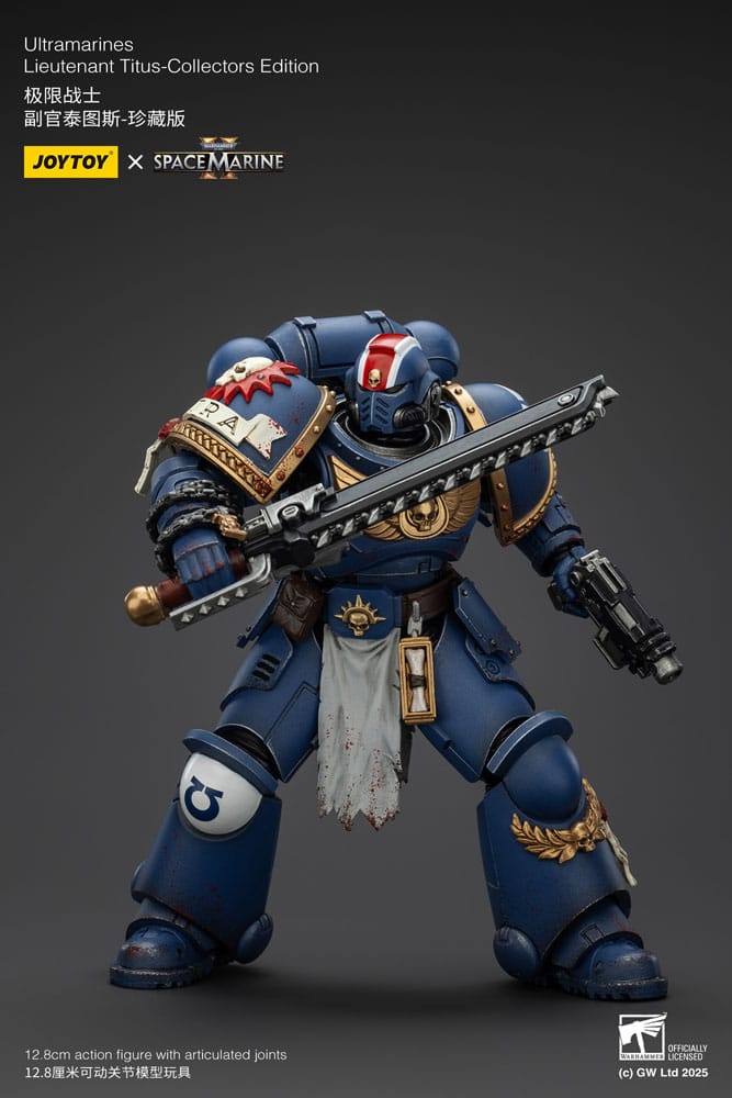 Warhammer 40,000: Space Marine 2 Actionfigur Ultramarines Lieutenant Titus Collectors Edition 13 cm Image 13