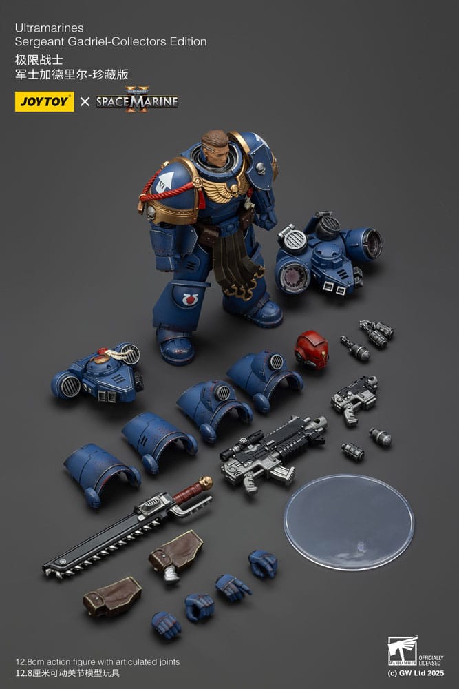 Warhammer 40,000: Space Marine 2 Actionfigur Ultramarines Sergeant Gadriel Collectors Edition 13 cm Image 6