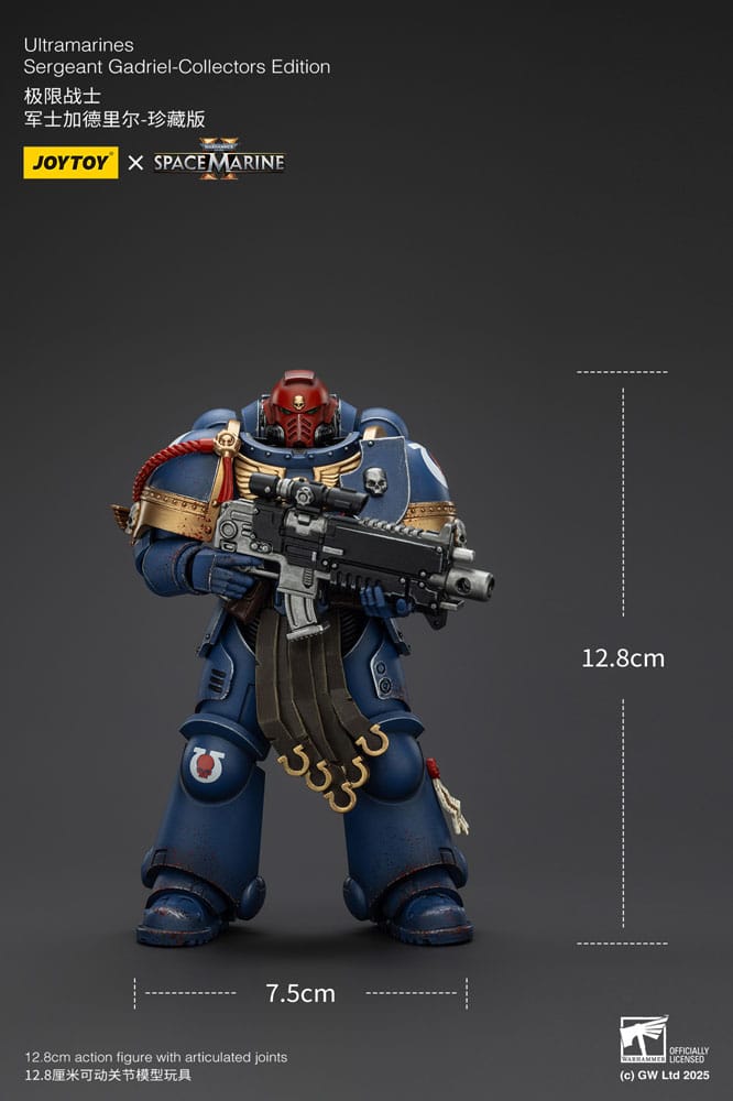 Warhammer 40,000: Space Marine 2 Actionfigur Ultramarines Sergeant Gadriel Collectors Edition 13 cm Image 7