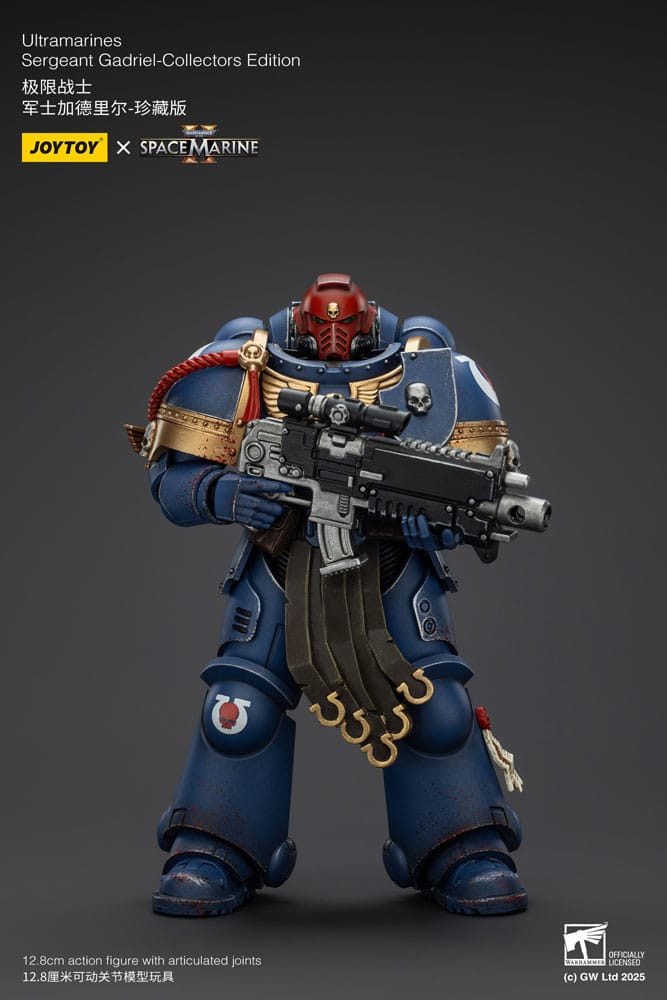 Warhammer 40,000: Space Marine 2 Actionfigur Ultramarines Sergeant Gadriel Collectors Edition 13 cm Image 8