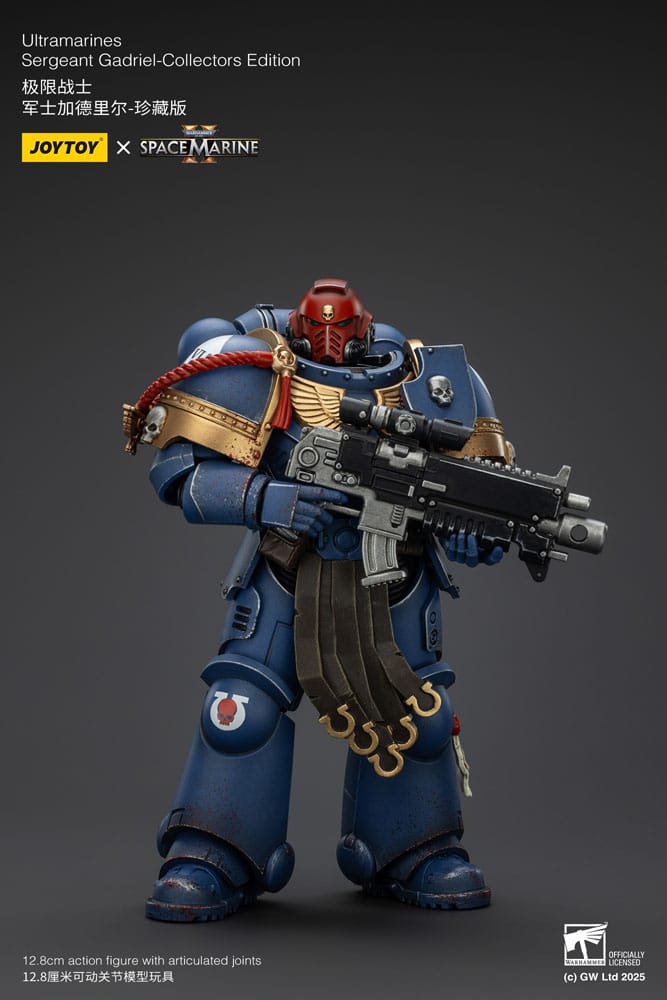 Warhammer 40,000: Space Marine 2 Actionfigur Ultramarines Sergeant Gadriel Collectors Edition 13 cm Image 9