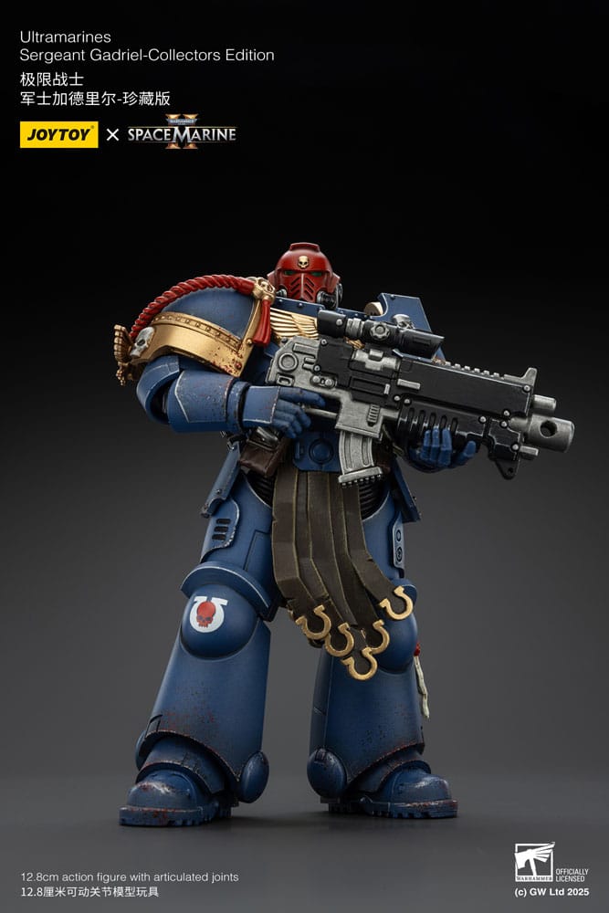 Warhammer 40,000: Space Marine 2 Actionfigur Ultramarines Sergeant Gadriel Collectors Edition 13 cm Image 11