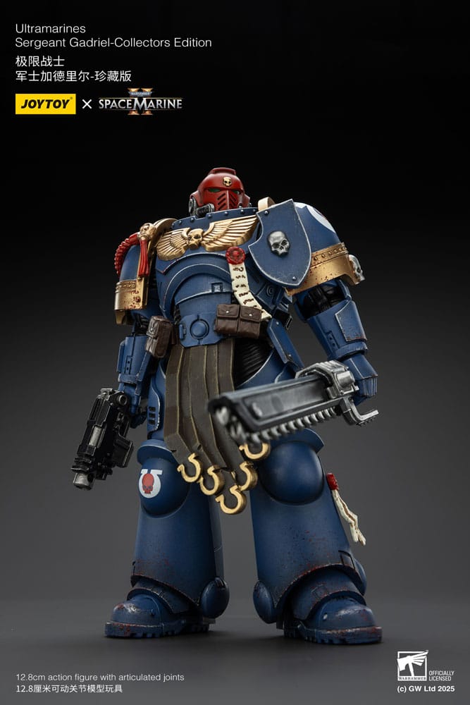 Warhammer 40,000: Space Marine 2 Actionfigur Ultramarines Sergeant Gadriel Collectors Edition 13 cm Image 12