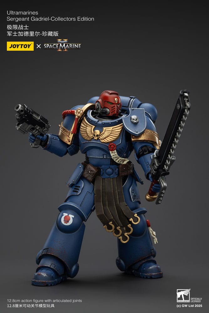 Warhammer 40,000: Space Marine 2 Actionfigur Ultramarines Sergeant Gadriel Collectors Edition 13 cm Image 13