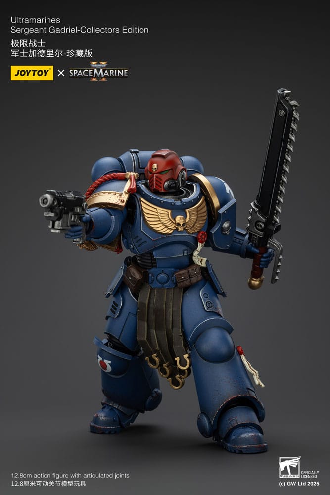 Warhammer 40,000: Space Marine 2 Actionfigur Ultramarines Sergeant Gadriel Collectors Edition 13 cm Image 14