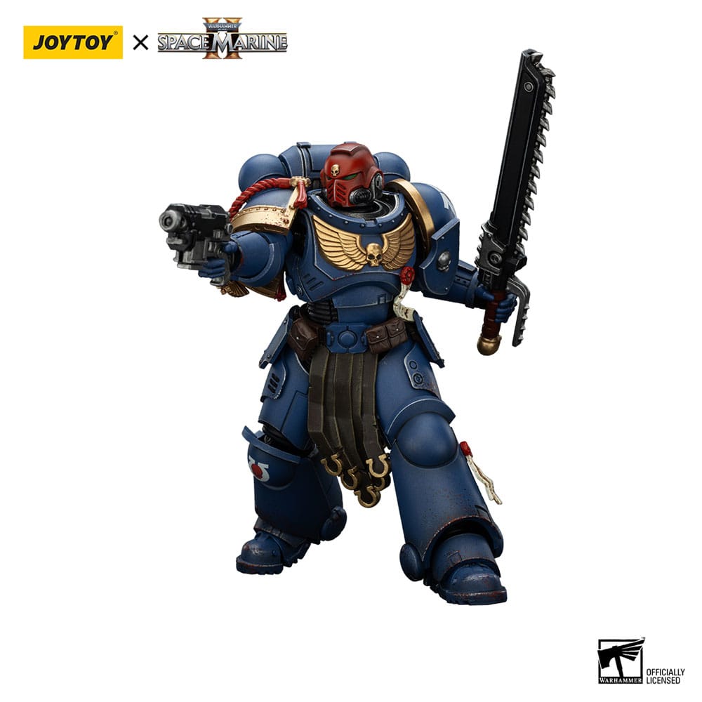 Warhammer 40,000: Space Marine 2 Actionfigur Ultramarines Sergeant Gadriel Collectors Edition 13 cm Image 17