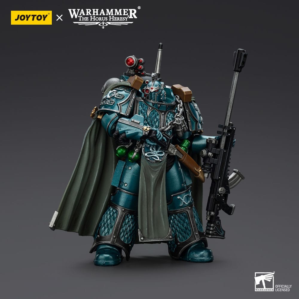 Warhammer The Horus Heresy Actionfigur Alpha Legion Exodus The One who is Many With Sniper Rifle And Power Dagger 20 cm Image 5