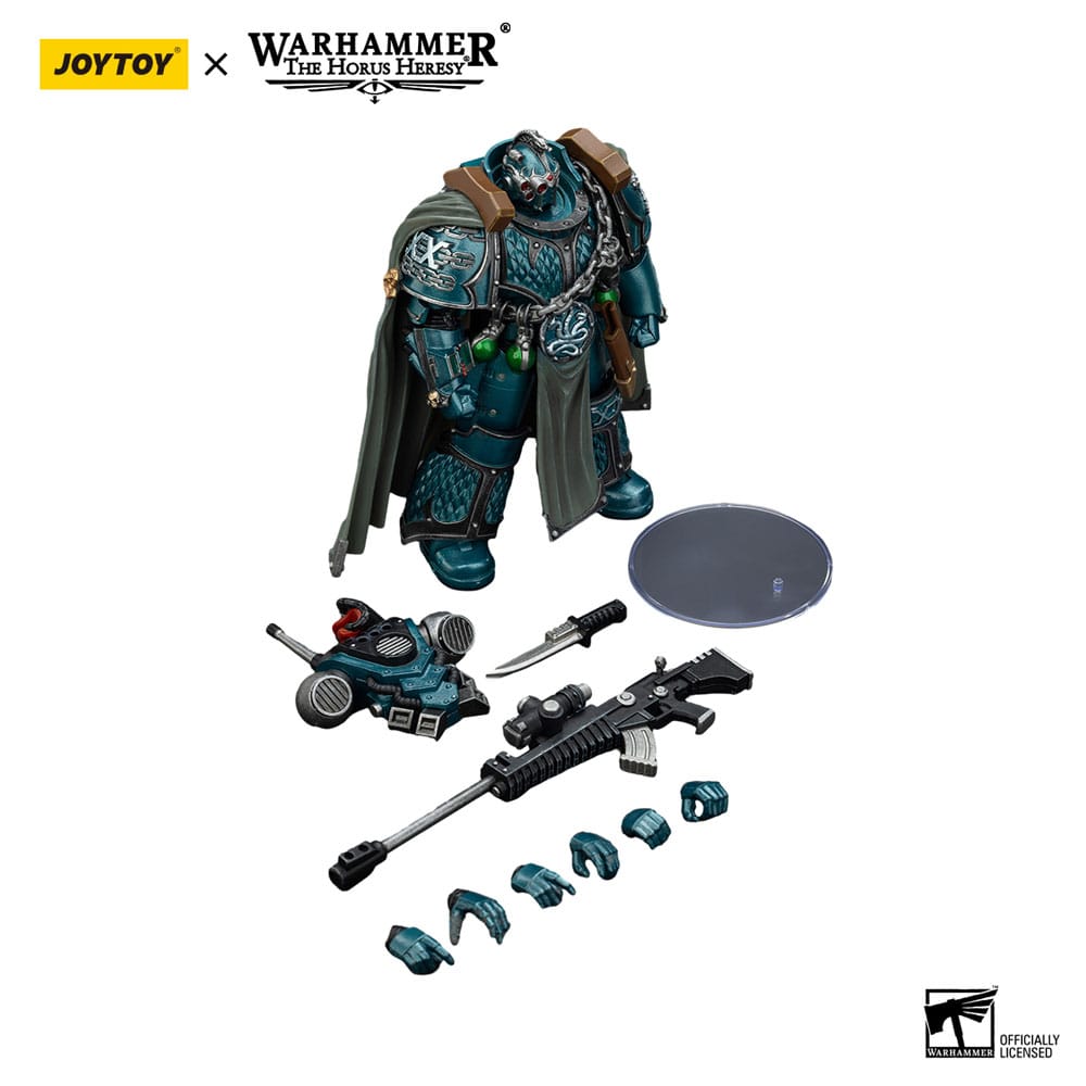 Warhammer The Horus Heresy Actionfigur Alpha Legion Exodus The One who is Many With Sniper Rifle And Power Dagger 20 cm Image 10