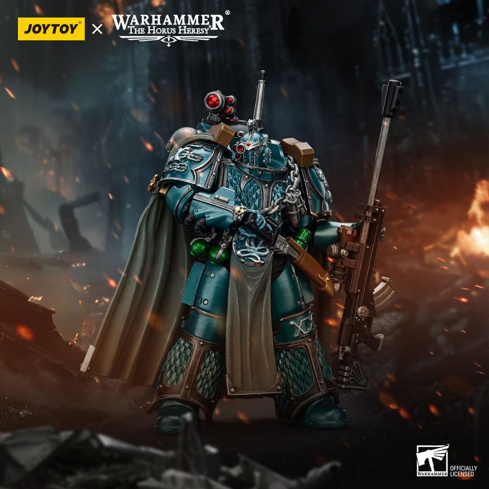 Warhammer The Horus Heresy Actionfigur Alpha Legion Exodus The One who is Many With Sniper Rifle And Power Dagger 20 cm Image 11