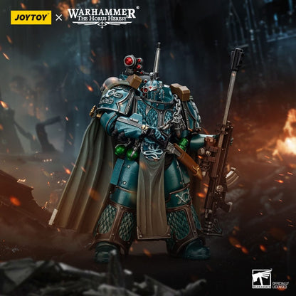 Warhammer The Horus Heresy Actionfigur Alpha Legion Exodus The One who is Many With Sniper Rifle And Power Dagger 20 cm Image 11