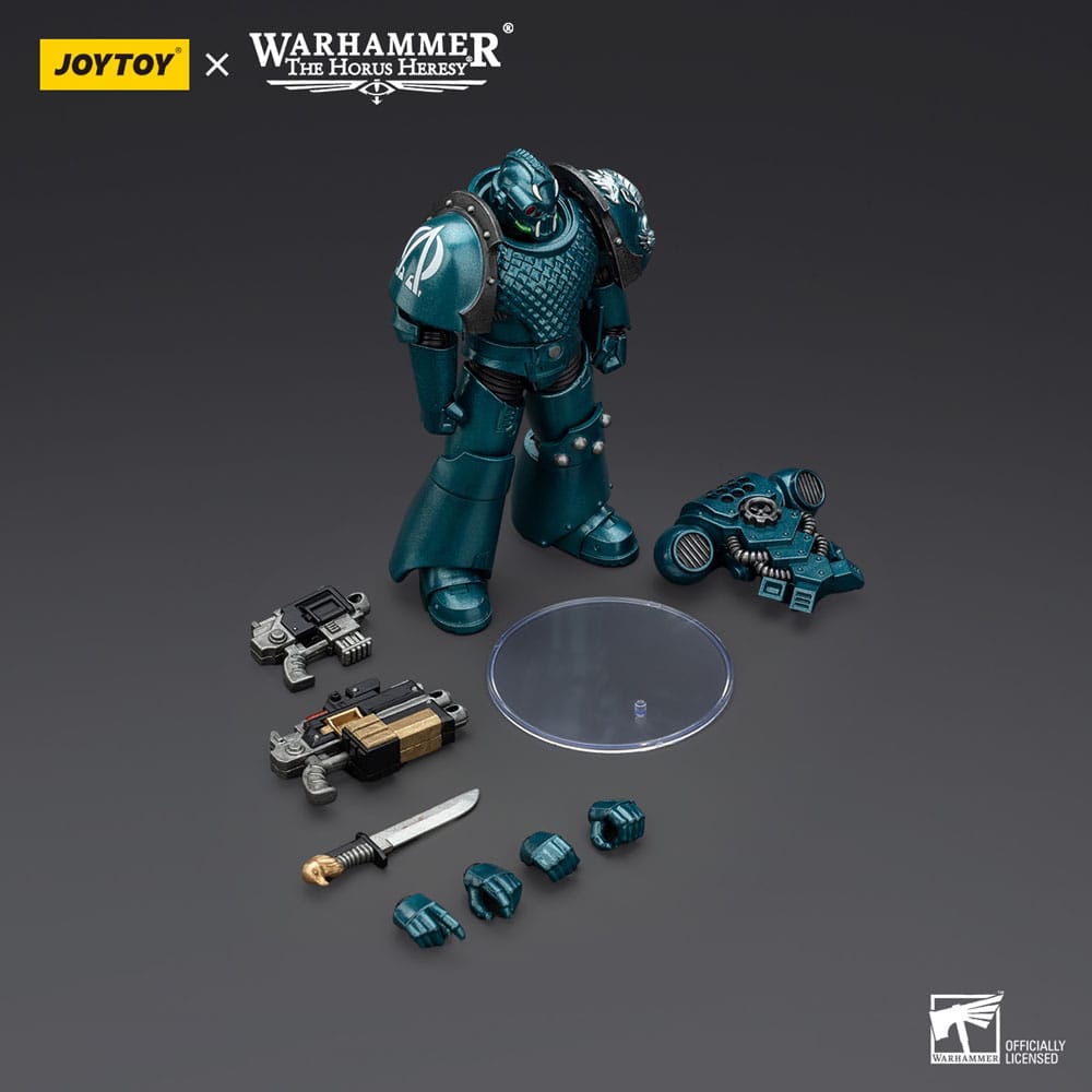 Warhammer The Horus Heresy Actionfigur Alpha Legion Head hunter With Banestrike Combi-Bolter And Power Dagger 20 cm Image 6
