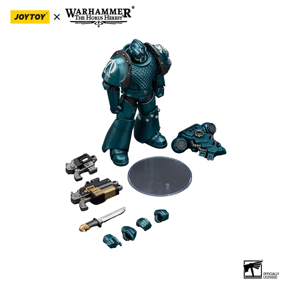 Warhammer The Horus Heresy Actionfigur Alpha Legion Head hunter With Banestrike Combi-Bolter And Power Dagger 20 cm Image 10