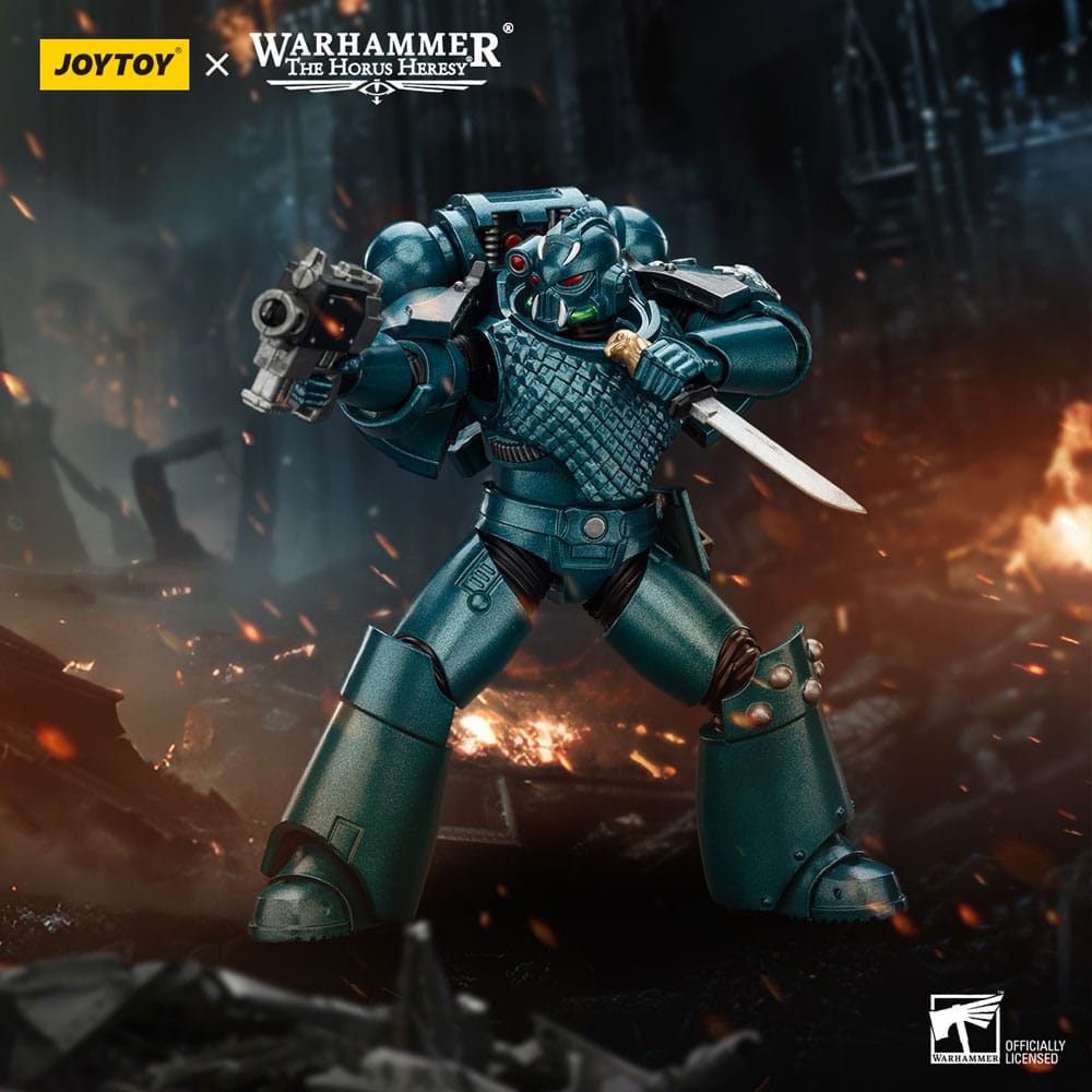 Warhammer The Horus Heresy Actionfigur Alpha Legion Head hunter With Banestrike Combi-Bolter And Power Dagger 20 cm Image 11