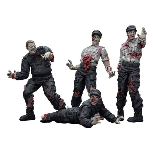Zombie Dark Source Actionfiguren 4er-Pack Security Guards 8 cm Image 1