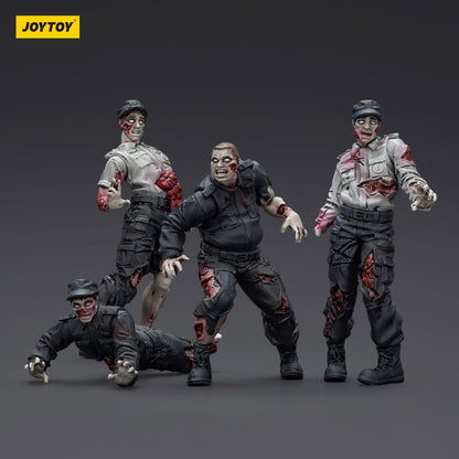 Zombie Dark Source Actionfiguren 4er-Pack Security Guards 8 cm Image 2