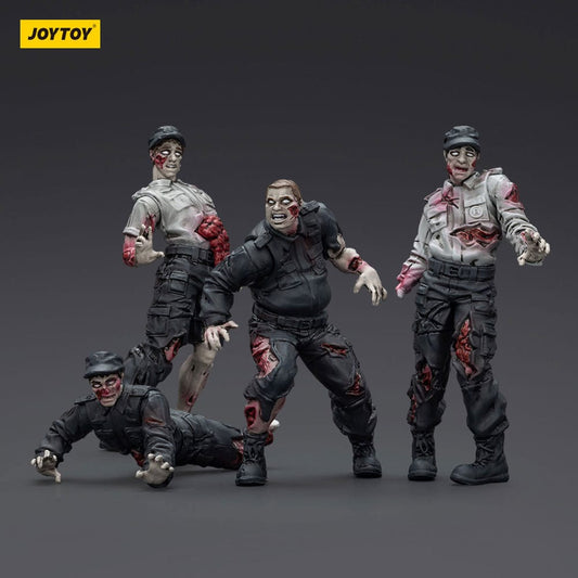 Zombie Dark Source Actionfiguren 4er-Pack Security Guards 8 cm Image 2