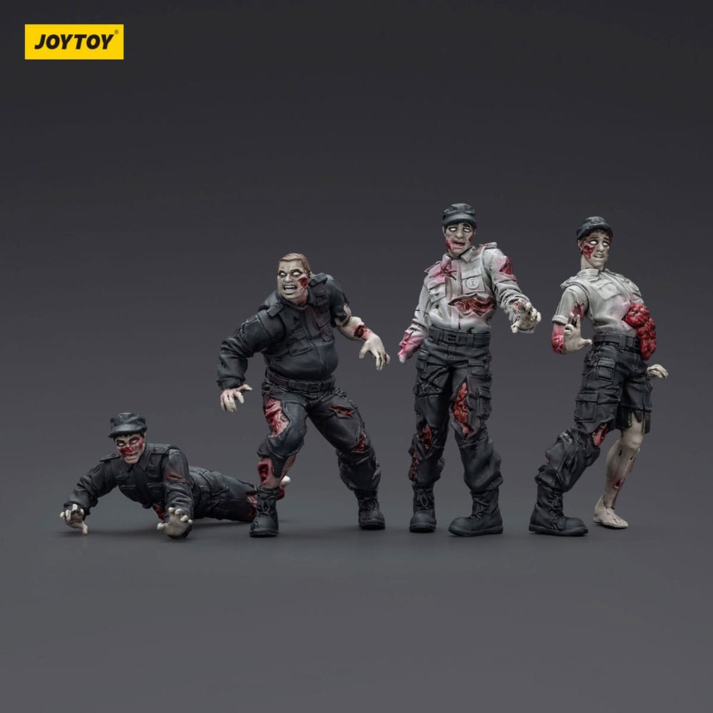 Zombie Dark Source Actionfiguren 4er-Pack Security Guards 8 cm Image 3