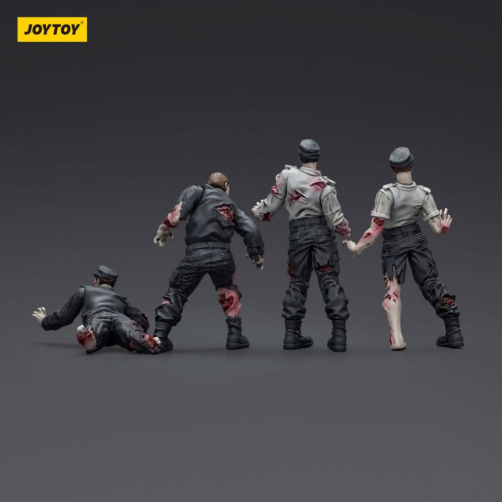 Zombie Dark Source Actionfiguren 4er-Pack Security Guards 8 cm Image 4