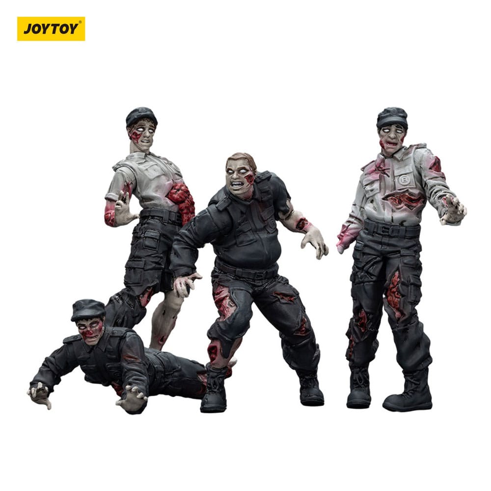 Zombie Dark Source Actionfiguren 4er-Pack Security Guards 8 cm Image 7