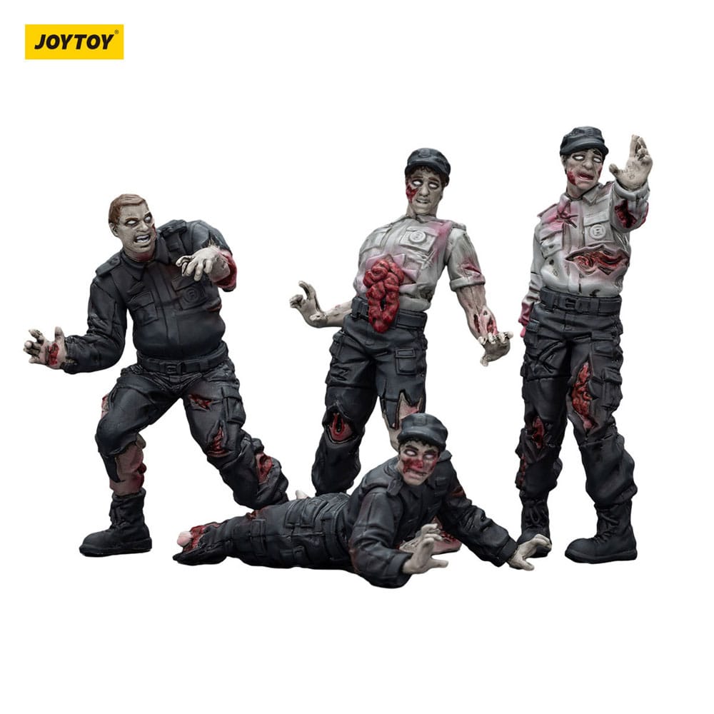 Zombie Dark Source Actionfiguren 4er-Pack Security Guards 8 cm Image 10