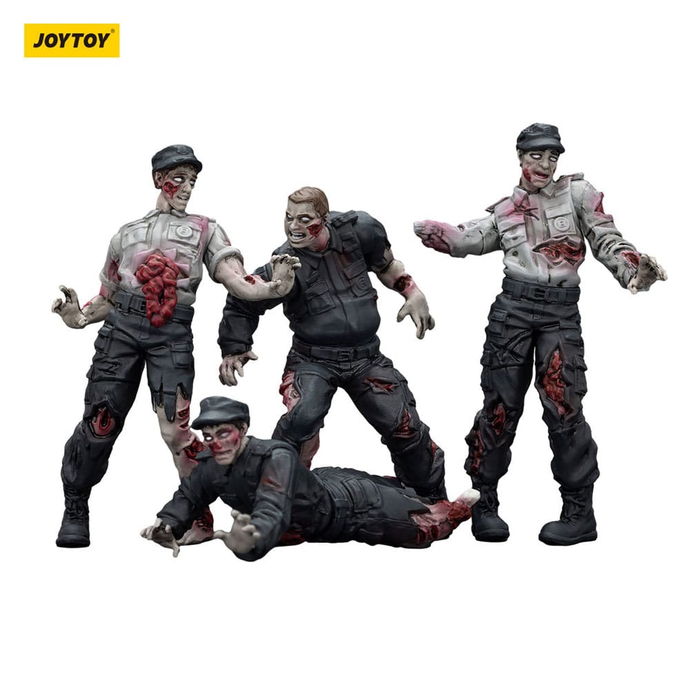 Zombie Dark Source Actionfiguren 4er-Pack Security Guards 8 cm Image 11