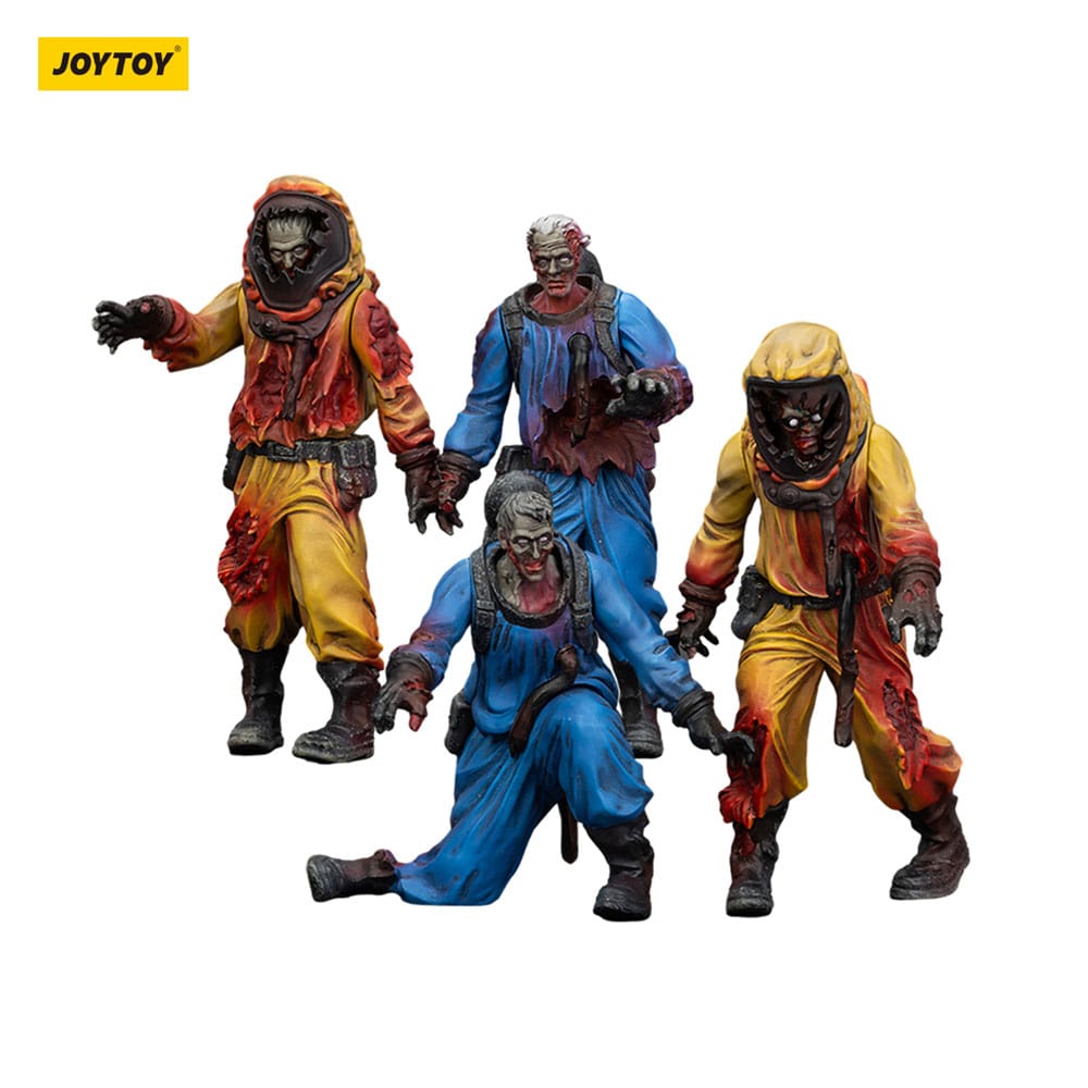 Zombie Dark Source Actionfiguren 4er-Pack Biochemical Lab Team 8 cm Image 7