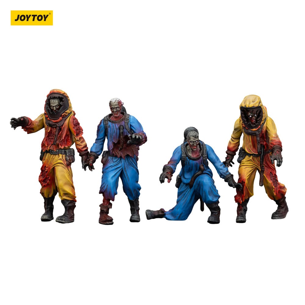 Zombie Dark Source Actionfiguren 4er-Pack Biochemical Lab Team 8 cm Image 8