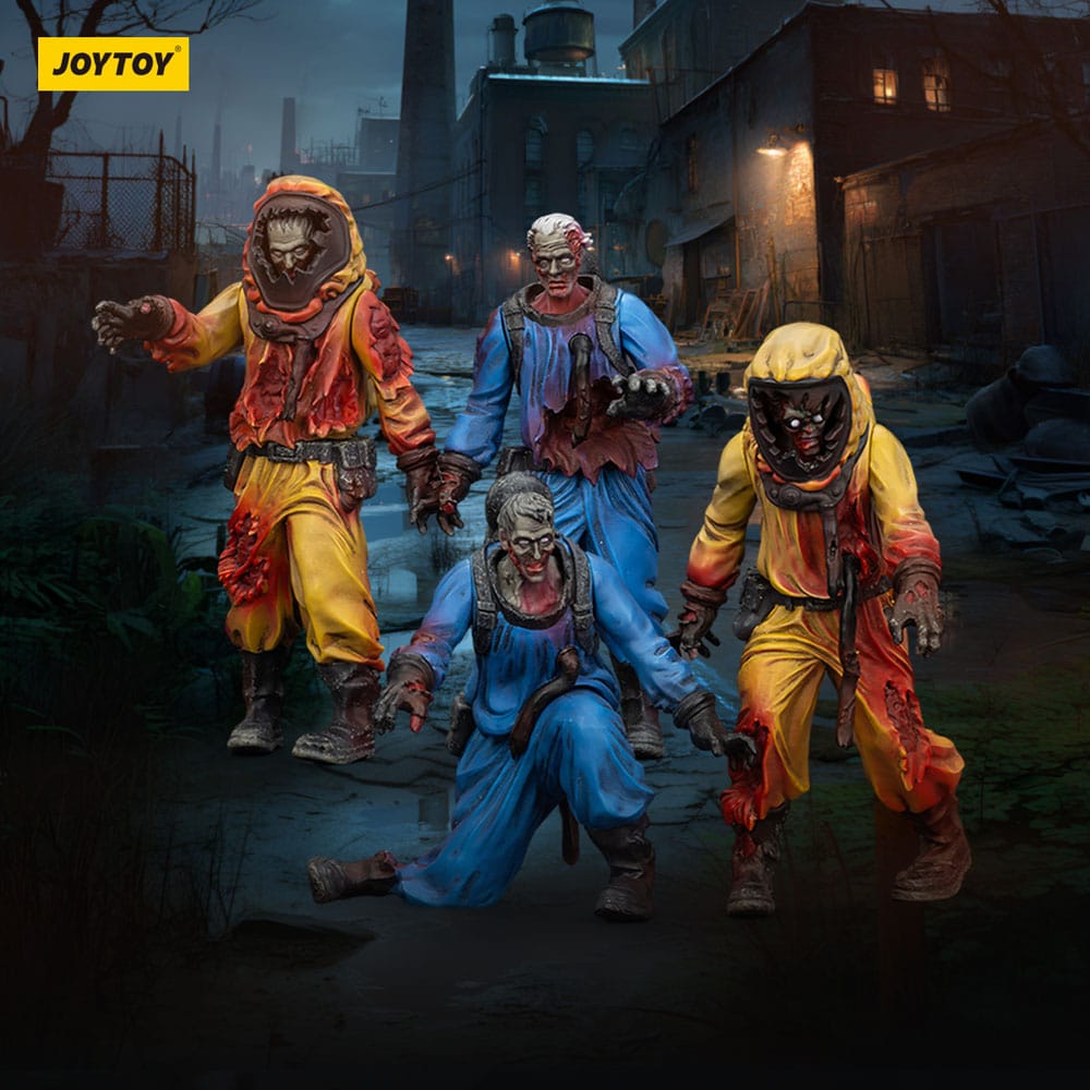 Zombie Dark Source Actionfiguren 4er-Pack Biochemical Lab Team 8 cm Image 11