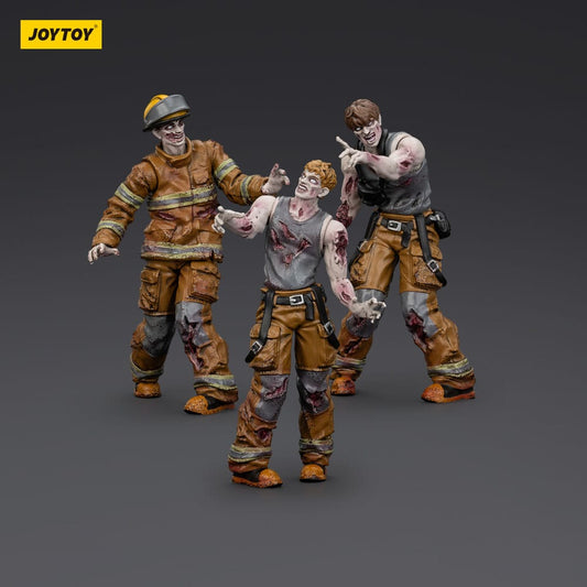 Zombie Dark Source Actionfiguren 3er-Pack Firefighters 8 cm Image 2