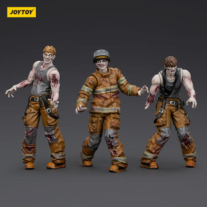 Zombie Dark Source Actionfiguren 3er-Pack Firefighters 8 cm Image 3