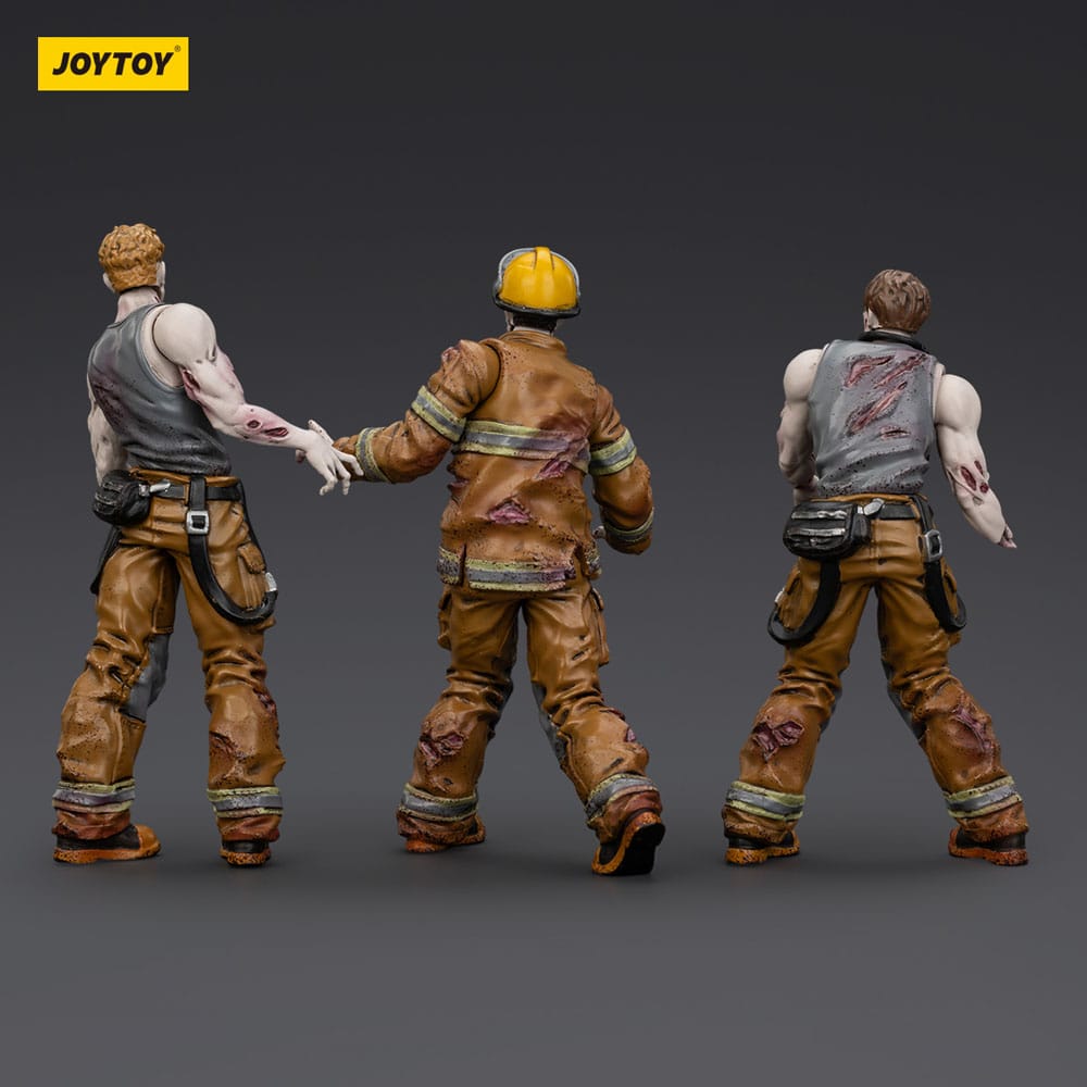 Zombie Dark Source Actionfiguren 3er-Pack Firefighters 8 cm Image 4