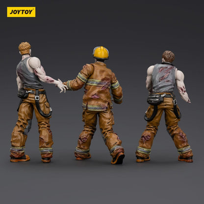 Zombie Dark Source Actionfiguren 3er-Pack Firefighters 8 cm Image 4